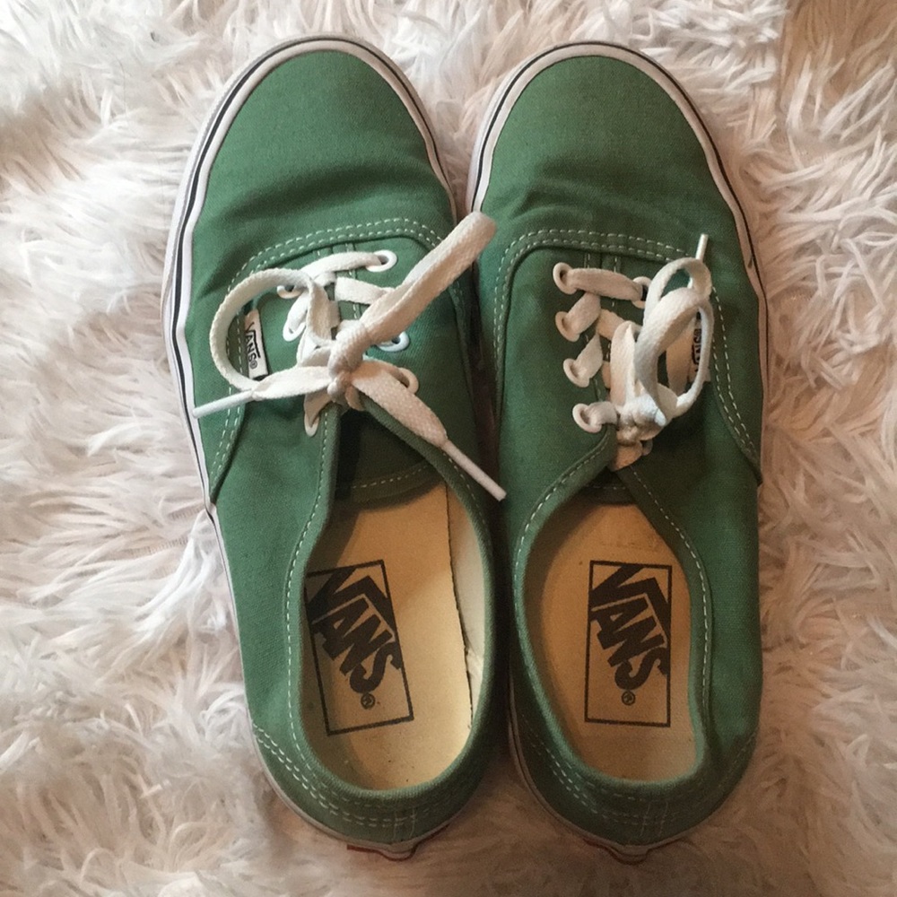 Authentic green vans